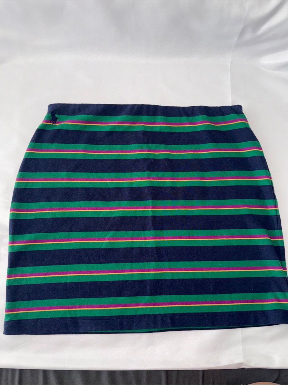 Ralph Lauren Juniors Striped Navy Green Pencil Skirt Size 16